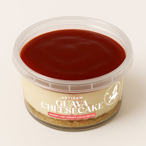 Guava Cheesecake (Europe) 5.29 oz (150g) / Serv. Size: 1 Piece / Plastic Cup Size: 3.74" x 1.97"